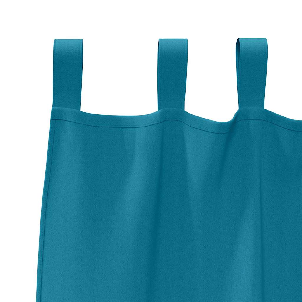 Zavjese za blackout s prstenovima 2 pcs Tirkizna 260 x 140 cm