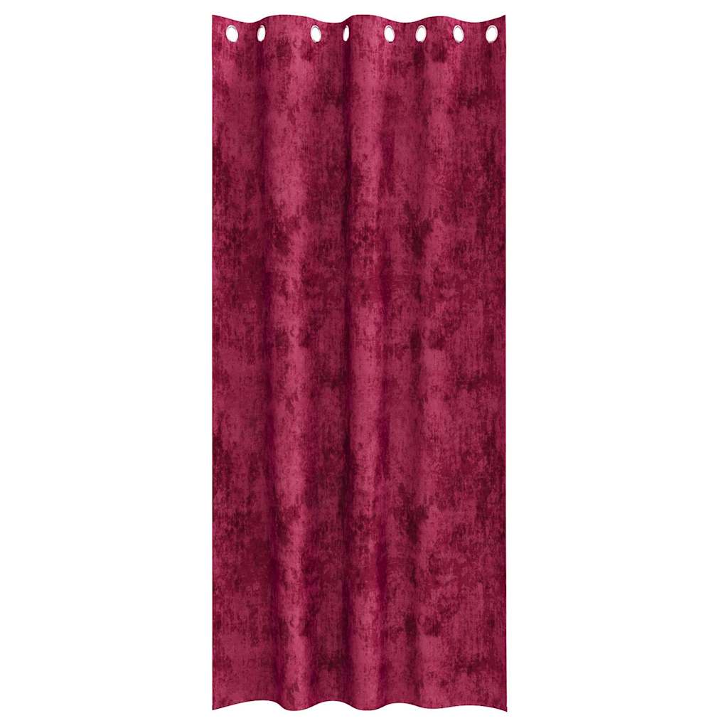 Baršunaste zavjese 2 pcs boja crnog vina 225 x 140 cm Baršun