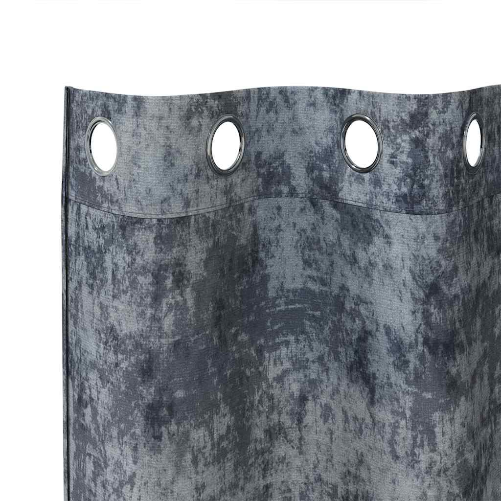 Baršunaste zavjese 2 pcs Srebrno Siva 225 x 140 cm Baršun