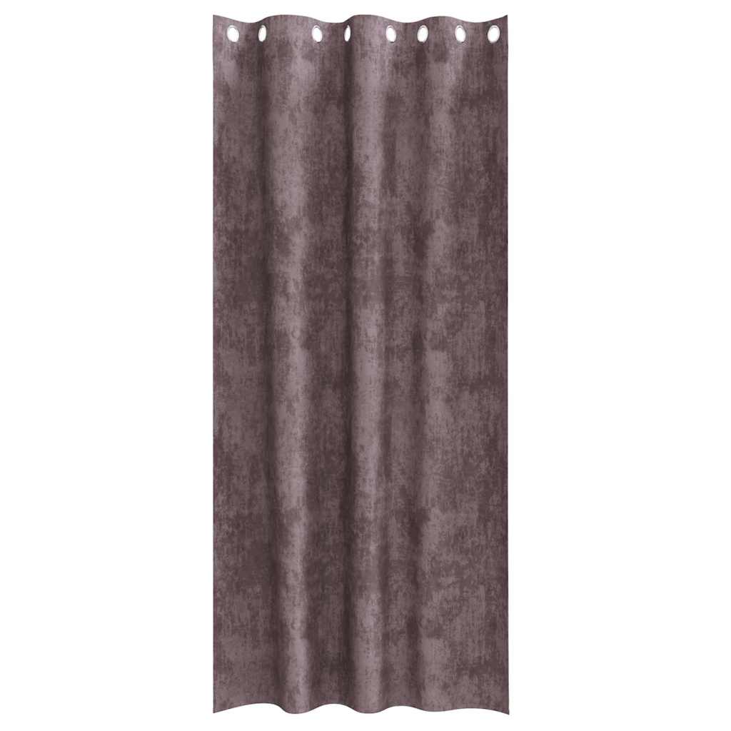 Baršunaste zavjese sa zavjesama 2 pcs Smeđa 225 x 140 cm Baršun