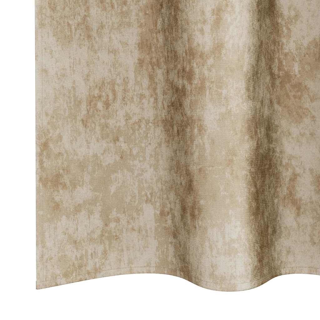 Baršunaste zavjese sa zavjesama 2 pcs Krema 175 x 140 cm Baršun