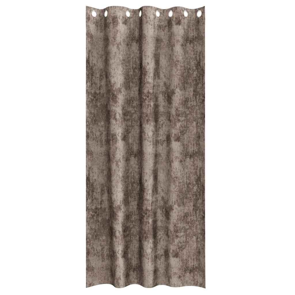 Baršunaste zavjese 2 pcs Boja cappuccina 245 x 140 cm Baršun