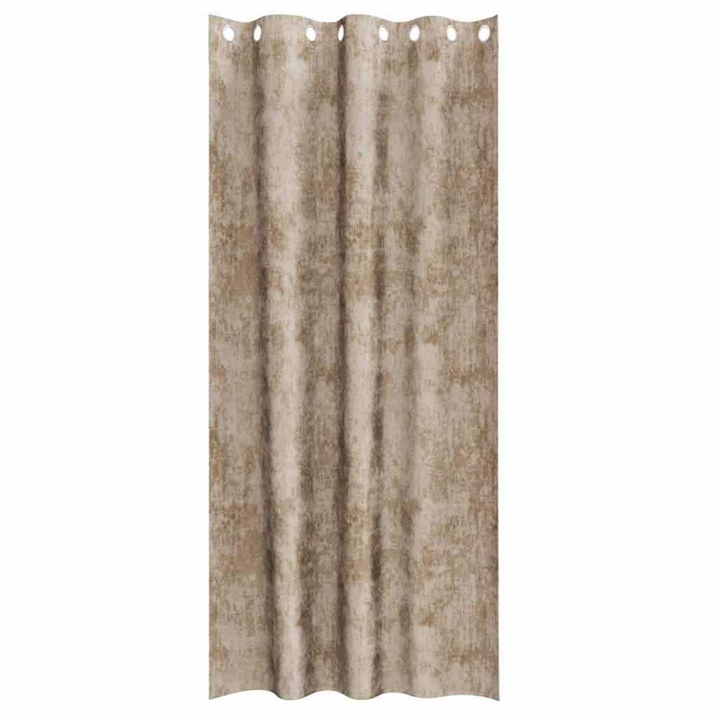 Baršunaste zavjese 2 pcs Šampanjca 225 x 140 cm Baršun