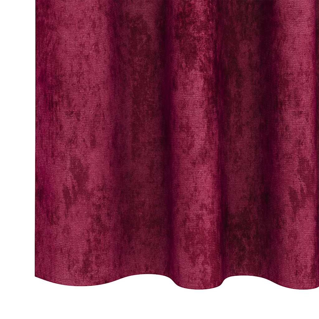 Baršunaste zavjese 2 pcs boja crnog vina 225 x 140 cm Baršun