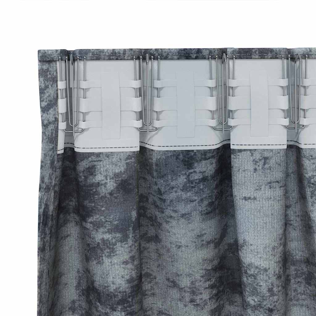 Baršunaste zavjese 2 pcs Srebrno Siva 175 x 140 cm Baršun