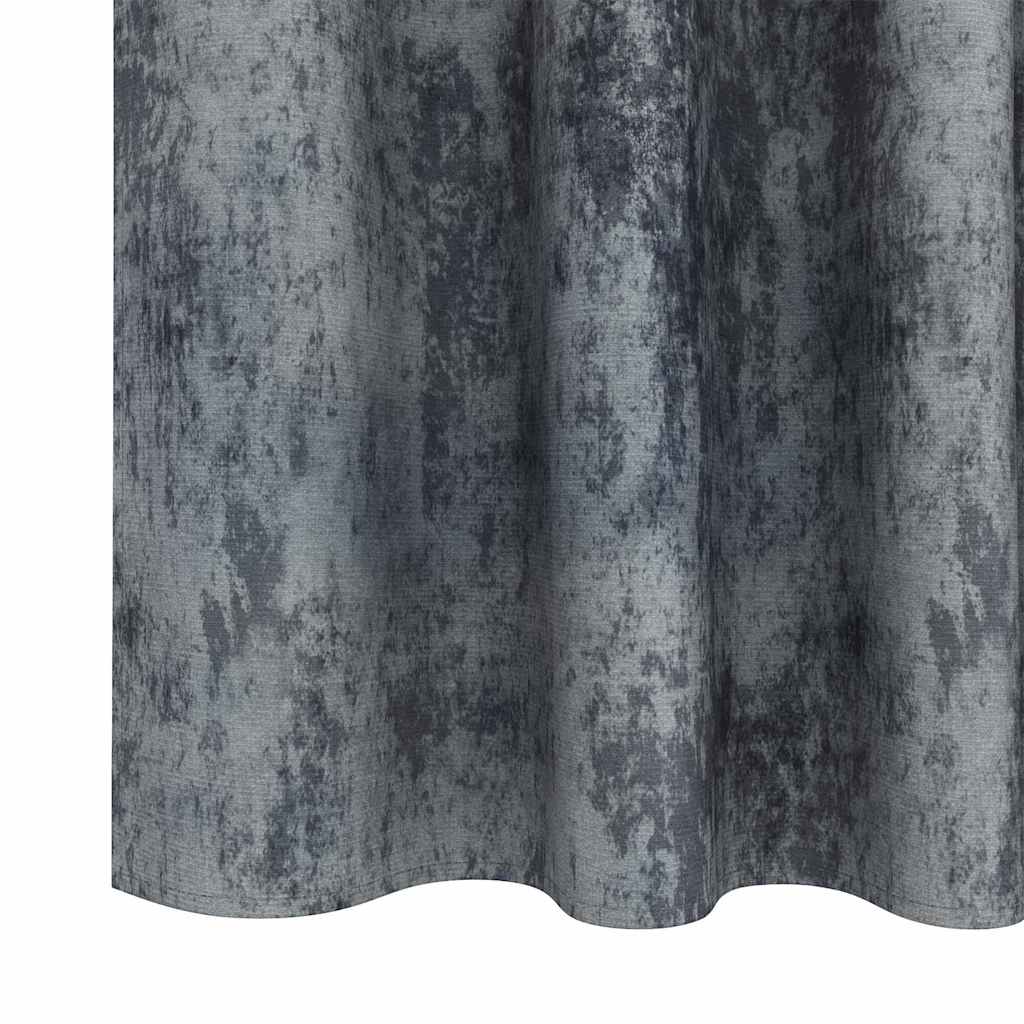 Baršunaste zavjese 2 pcs Srebrno Siva 225 x 140 cm Baršun
