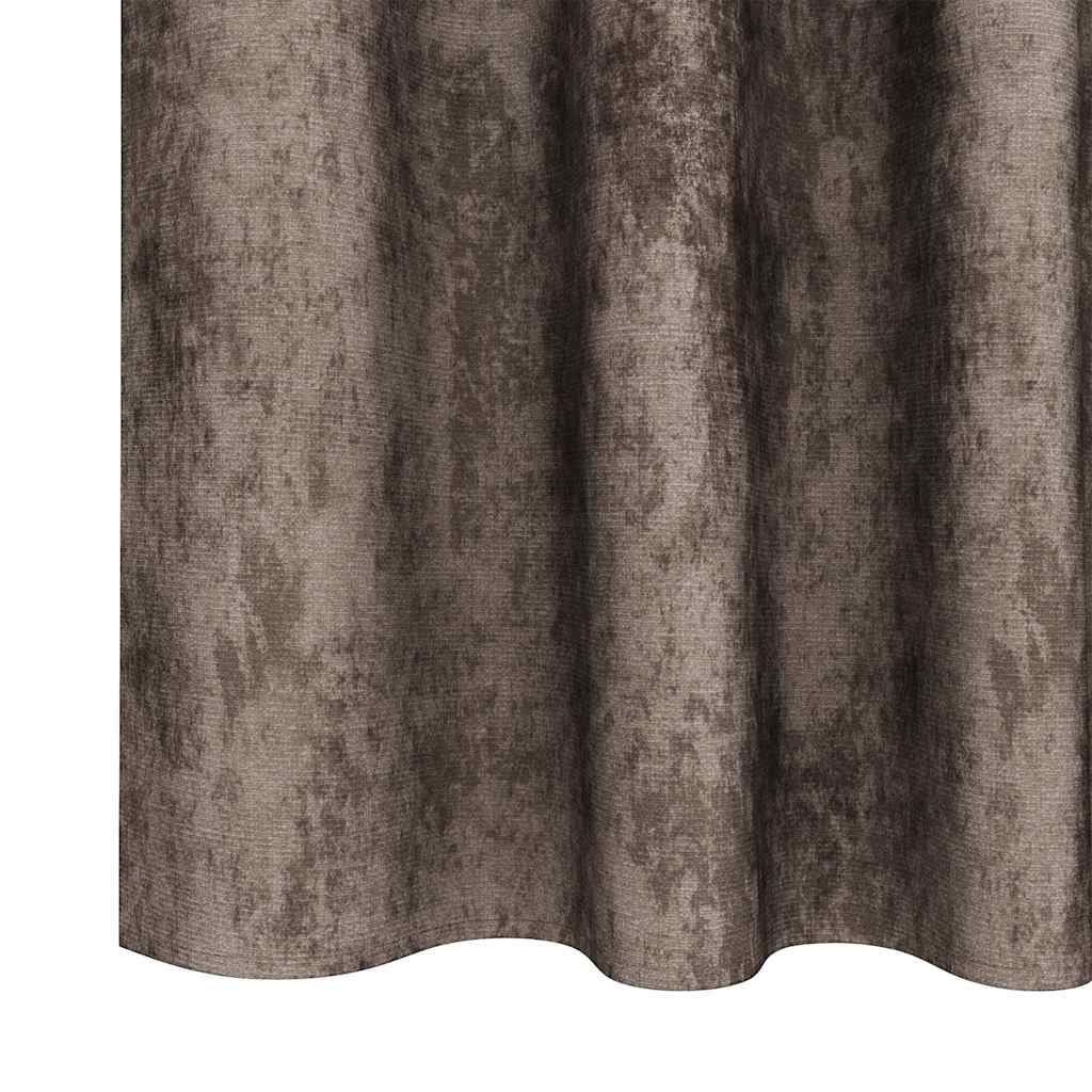 Baršunaste zavjese 2 pcs Boja cappuccina 225 x 140 cm Baršun