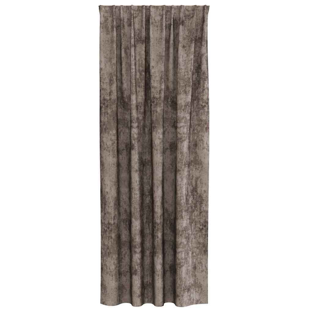 Baršunaste zavjese 2 pcs Boja cappuccina 260 x 140 cm Baršun