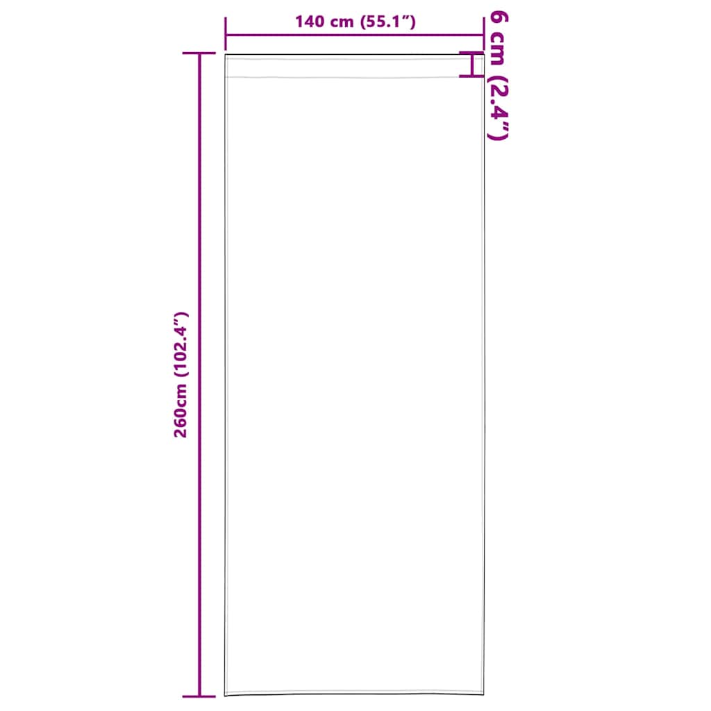 Baršunaste zavjese 2 pcs Šampanjca 260 x 140 cm Baršun