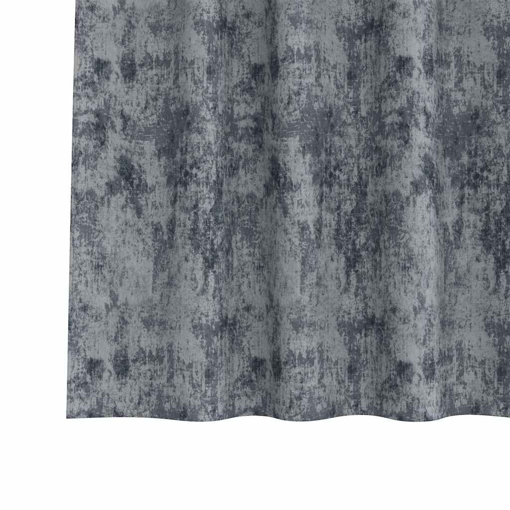 Baršunaste zavjese 2 kom. Srebrno Siva 260 x 140 cm Baršun
