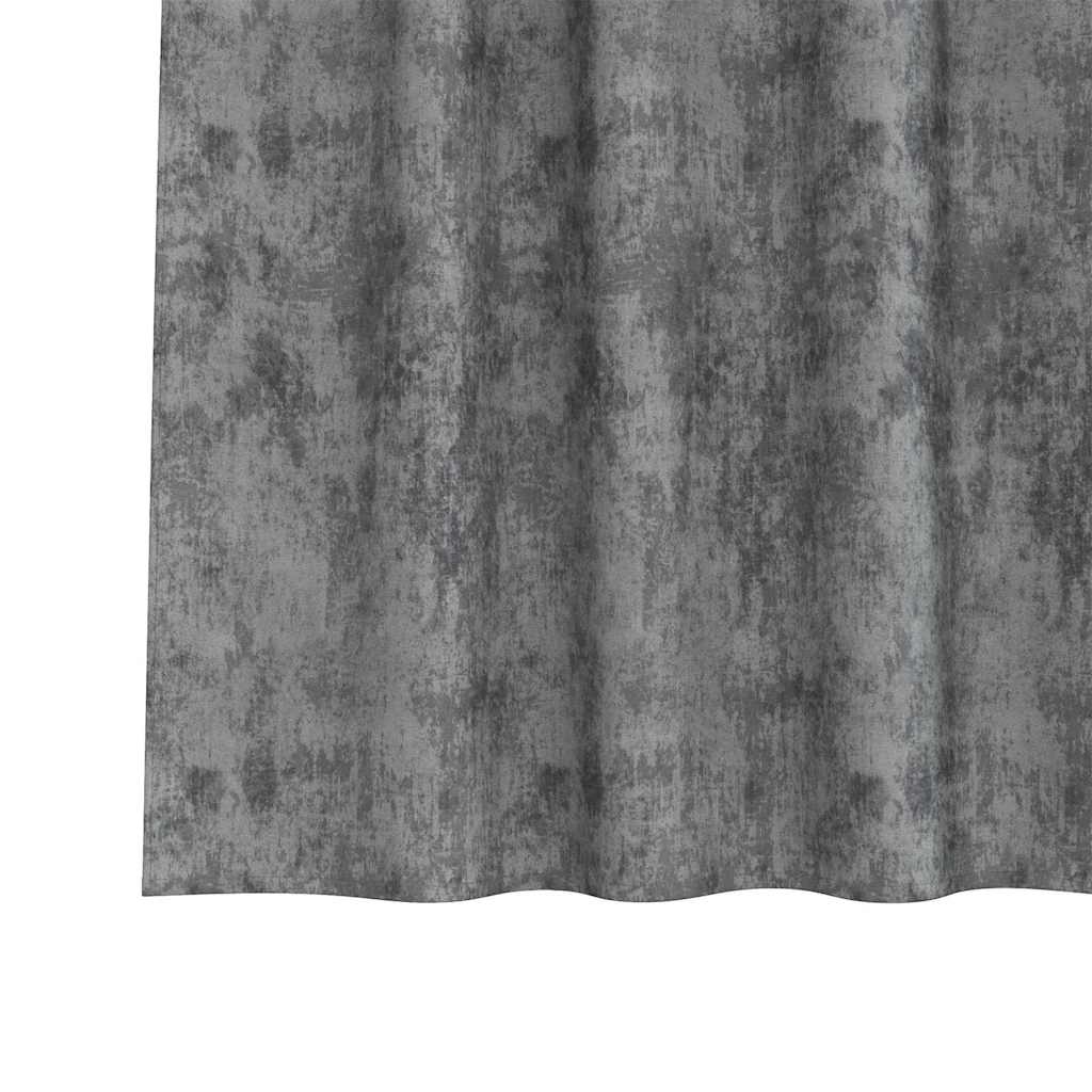 Baršunaste zavjese 2 kom. Siva 245 x 140 cm Baršun