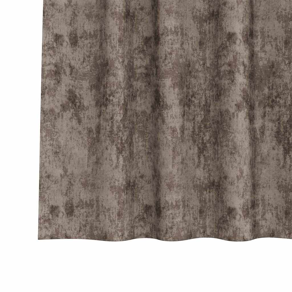 Baršunaste zavjese 2 pcs Boja cappuccina 245 x 140 cm Baršun