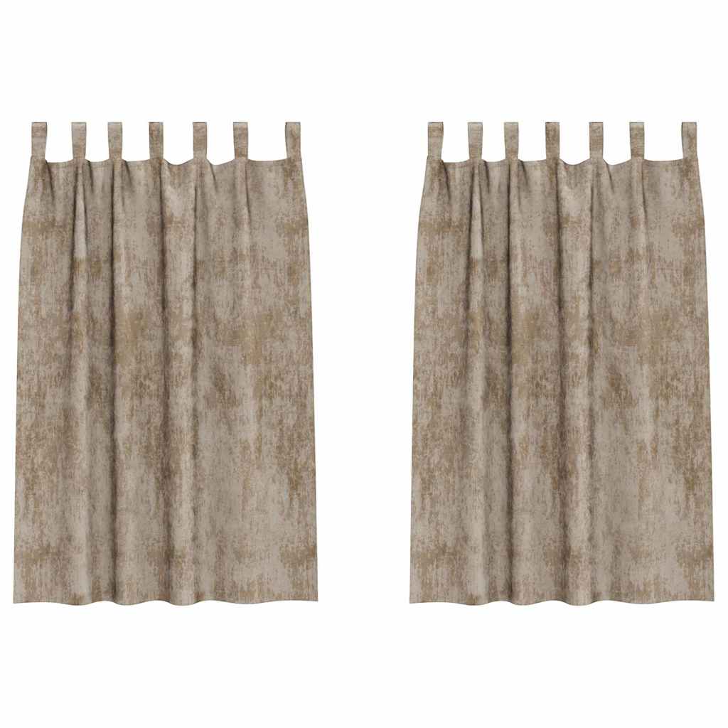 Baršunaste zavjese 2 kom. Šampanjca 175 x 140 cm Baršun