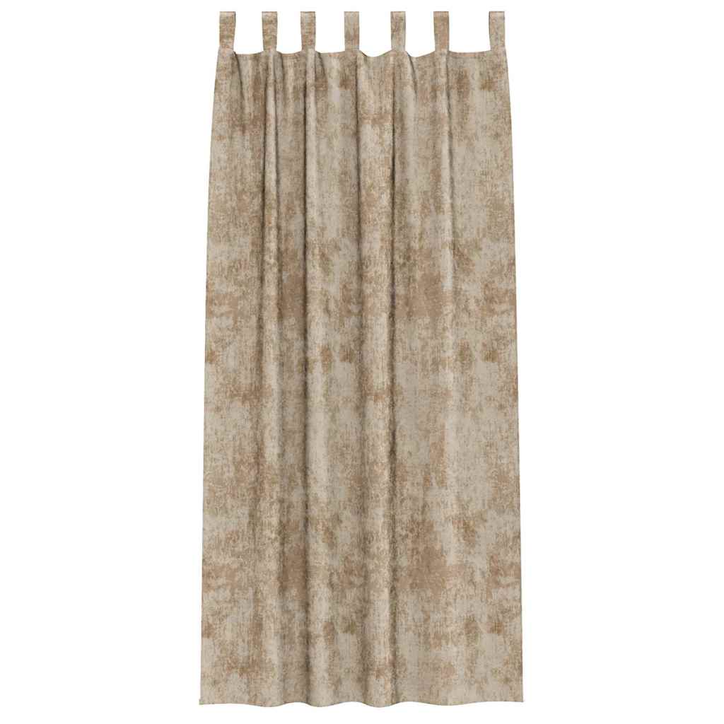 Baršunaste zavjese 2 pcs Šampanjca 245 x 140 cm Baršun