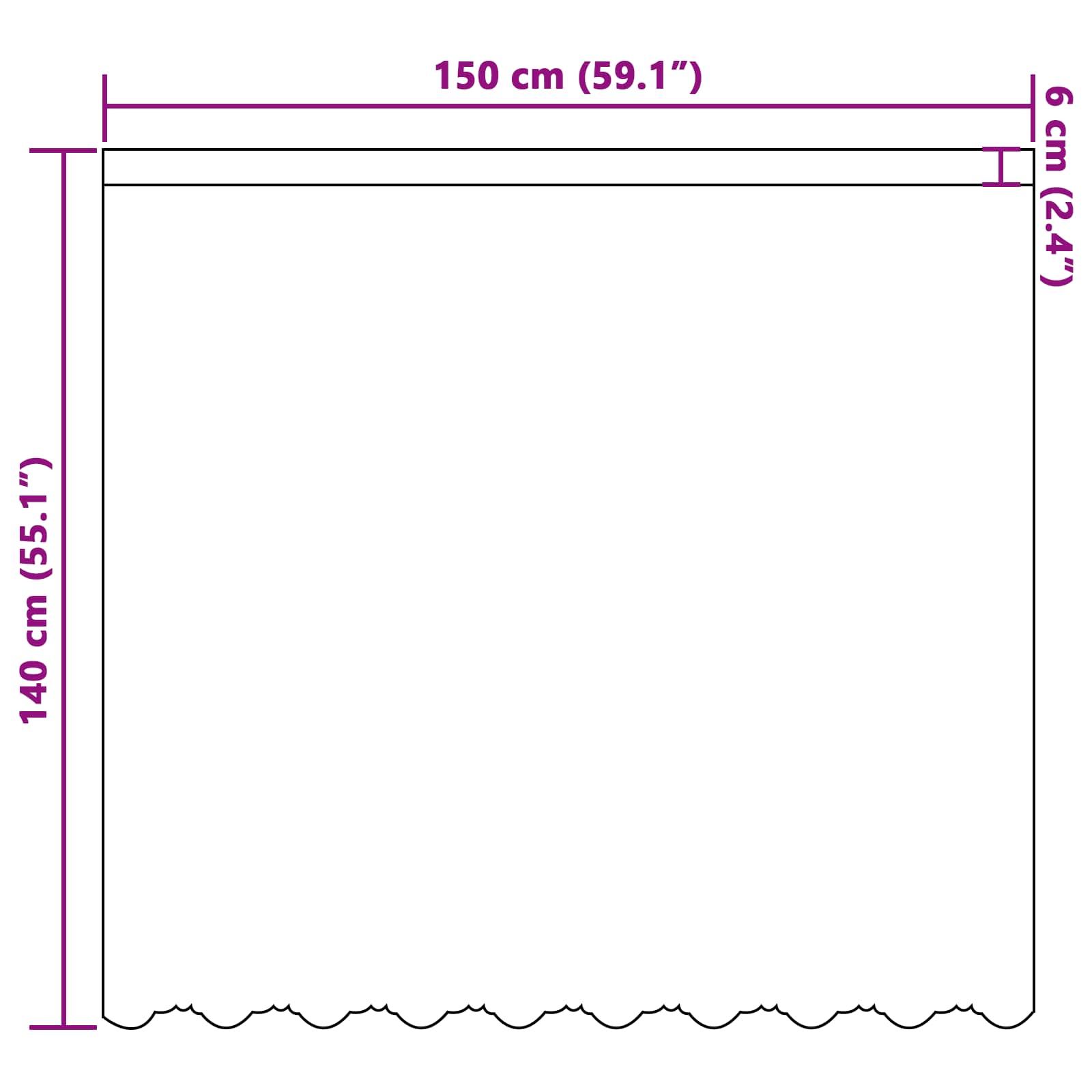 Čipkasta zavjesa sa zavjesama Bijelo 140 x 150 cm Poliester