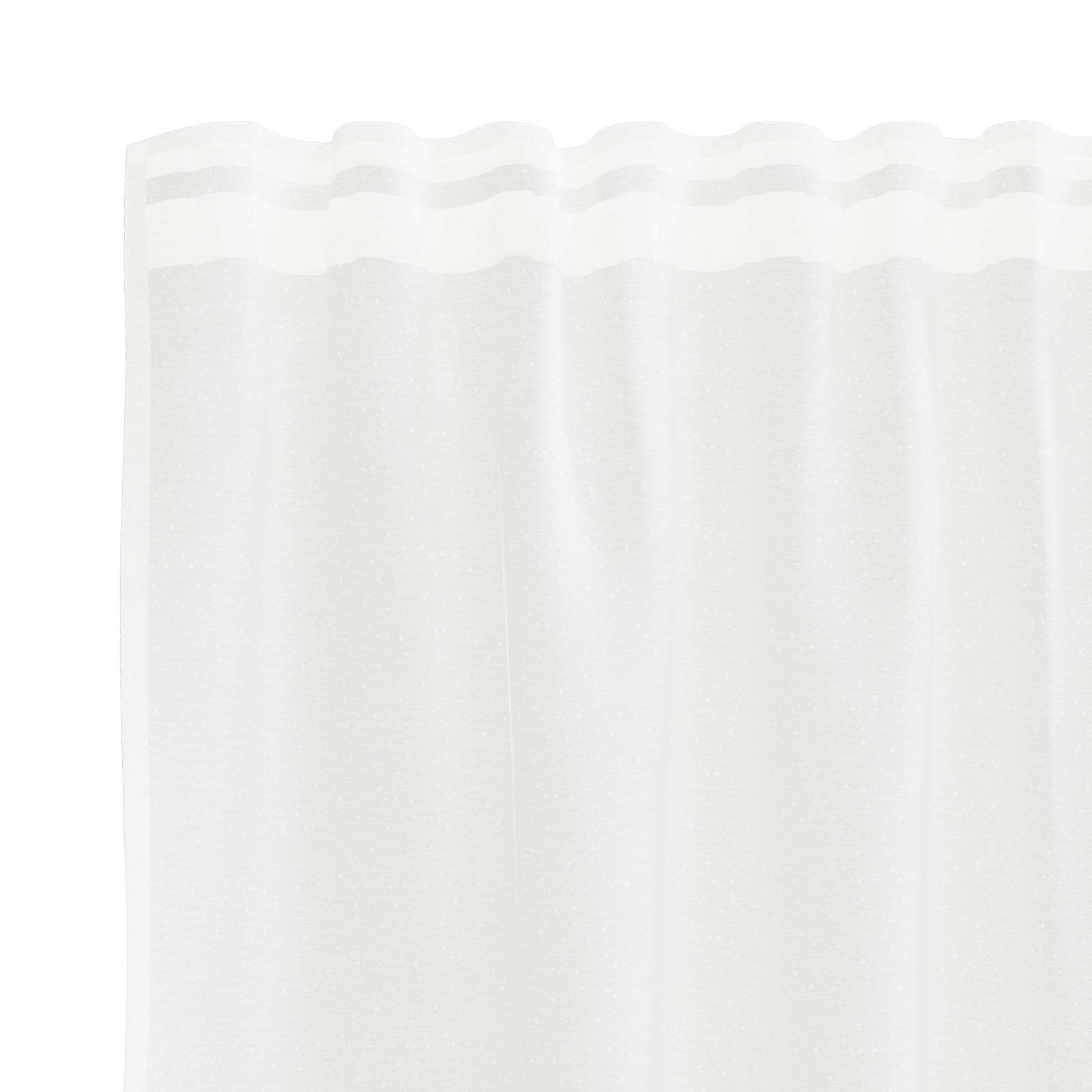 Čipkasta zavjesa sa zavjesama Bijelo 260 x 400 cm Poliester