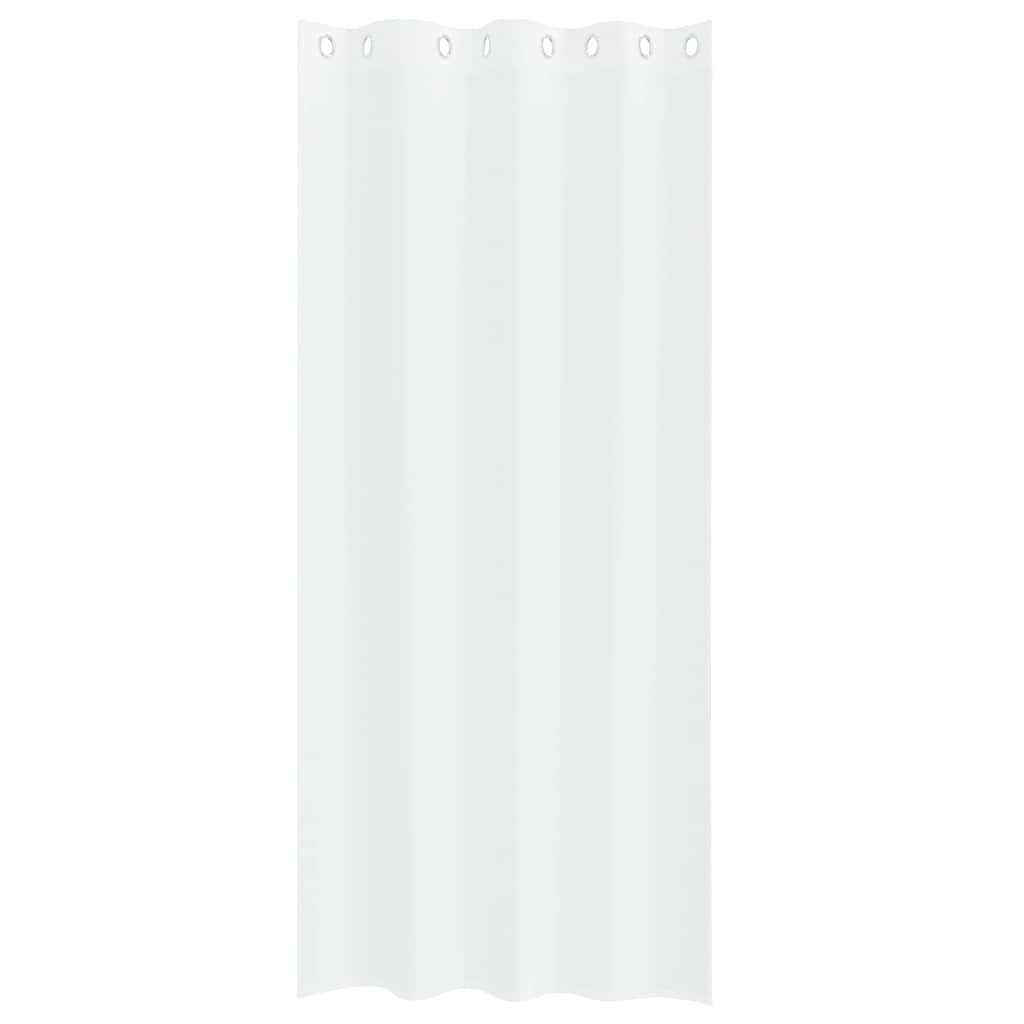 Voile zavjesa sa zavjesama 2 pcs Bijelo 225 x 140 cm Poliester