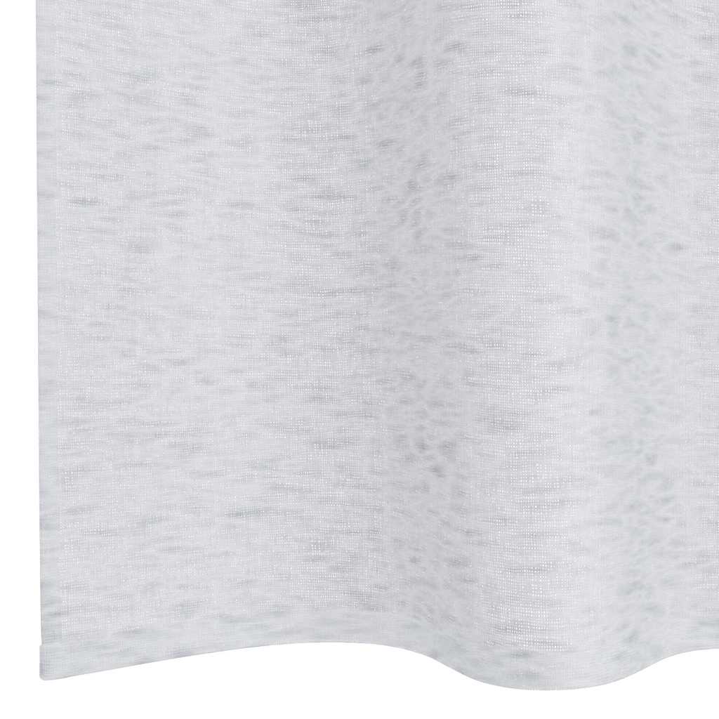 Voile zavjesa 2 pcs Svijetlo siva 245 x 140 cm Poliester