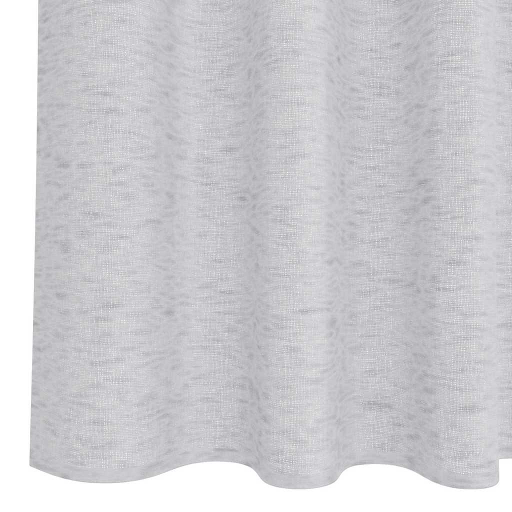 Voile zavjesa 2 pcs Svijetlo siva 245 x 140 cm Poliester