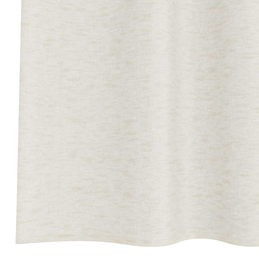 Voile zavjesa sa zavjesama 2 pcs Krema 260 x 140 cm Poliester
