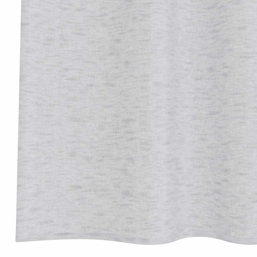 Voile zavjesa 2 pcs Svijetlo siva 175 x 140 cm Poliester