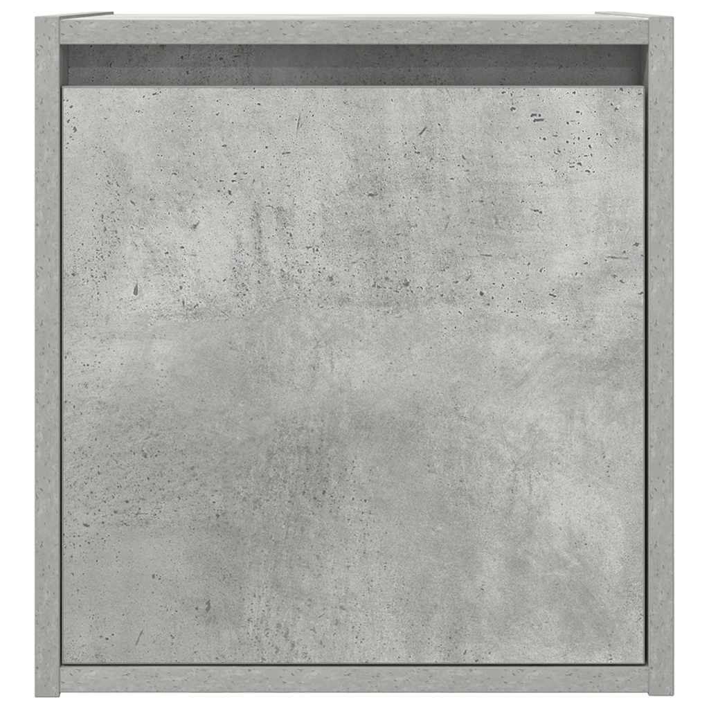 Zidni noćni ormarić siva betona 38x34x40 cm