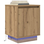 TV ormarić s LED svjetlima boja artisan hrasta 38x34x50 cm