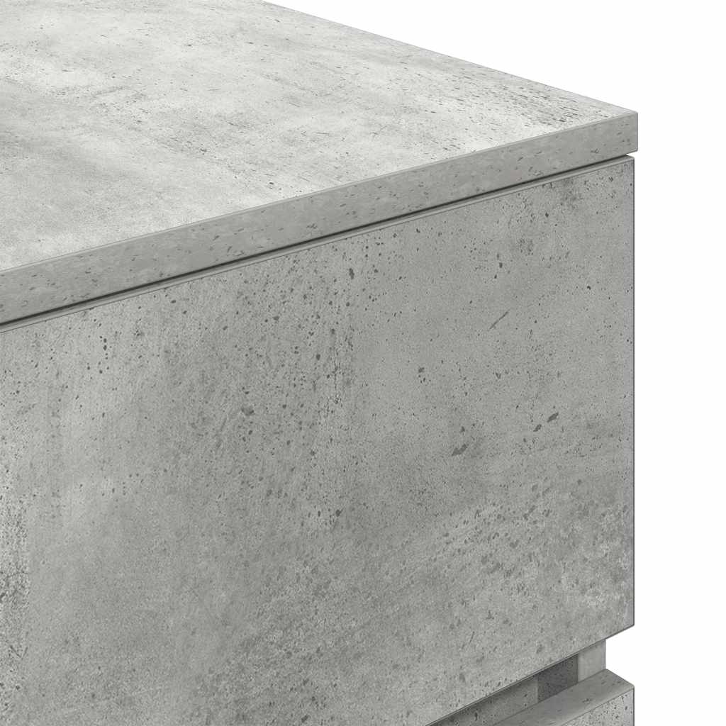 Noćni ormarići 2 kom beton sivi 39x35x65 cm Konstruirano drvo