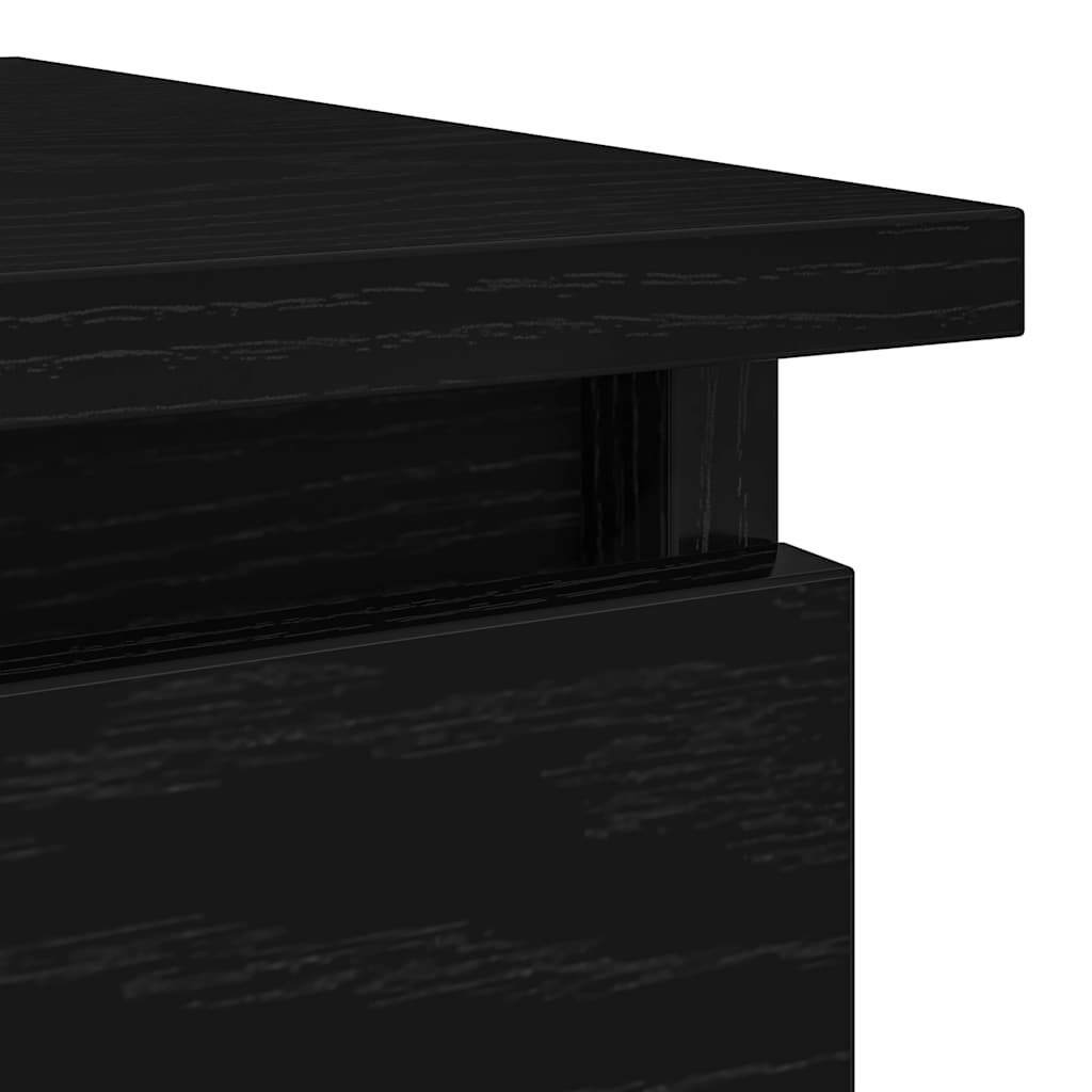 Konzolni stol s ladicama crni 85,5x38,5x74,5 cm
