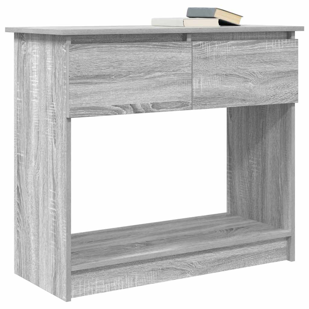 Konzolni stol s ladicama sivi Sonoma 85,5x38,5x74,5 cm