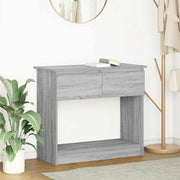 Konzolni stol s ladicama sivi Sonoma 85,5x38,5x74,5 cm