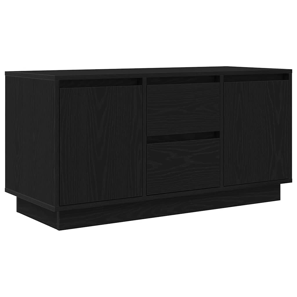 TV ormarić s LED svjetlima crni 100x41x50 cm