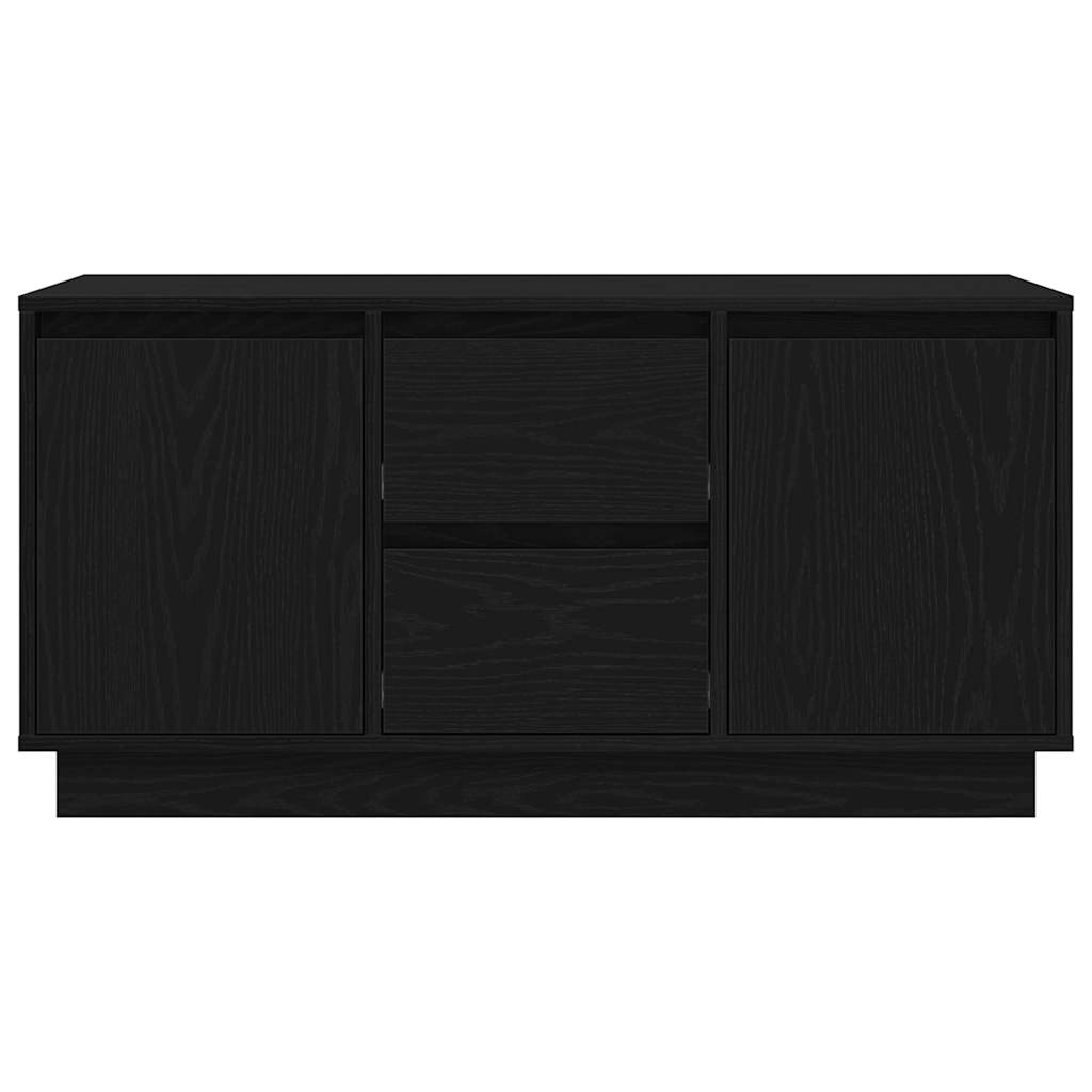 TV ormarić s LED svjetlima crni 100x41x50 cm