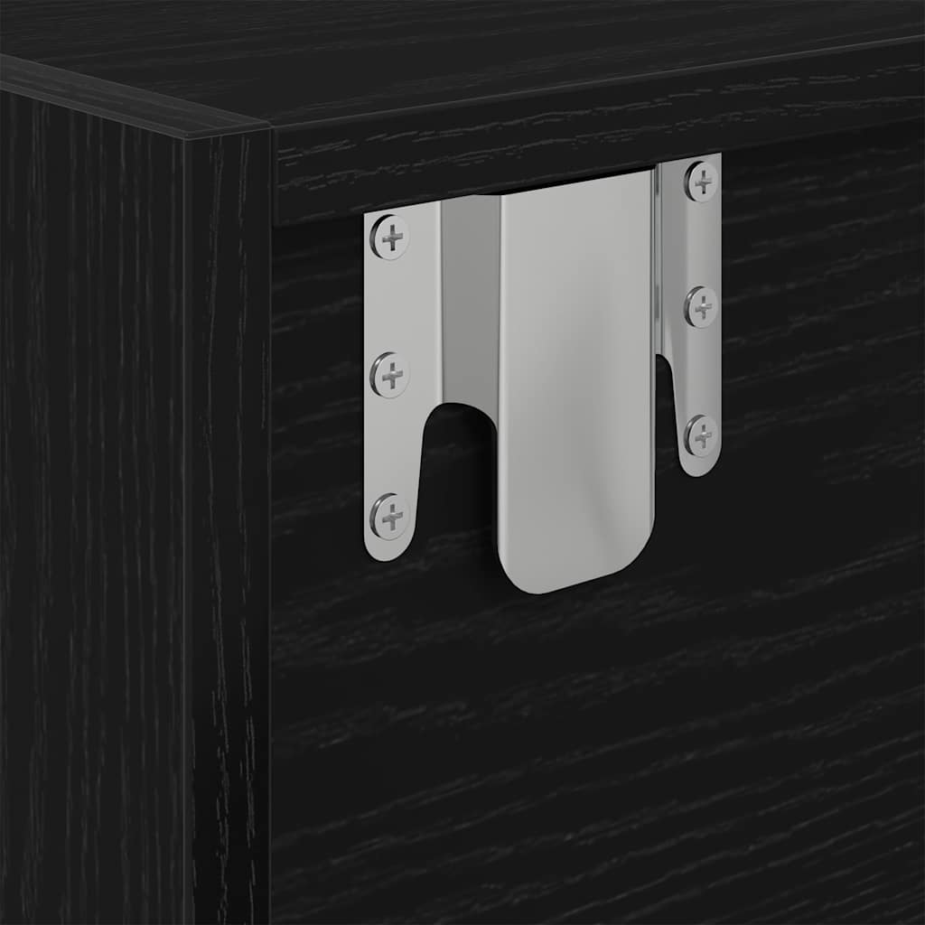 TV ormarić crni hrast 60x31x25,5 cm konstruirano drvo