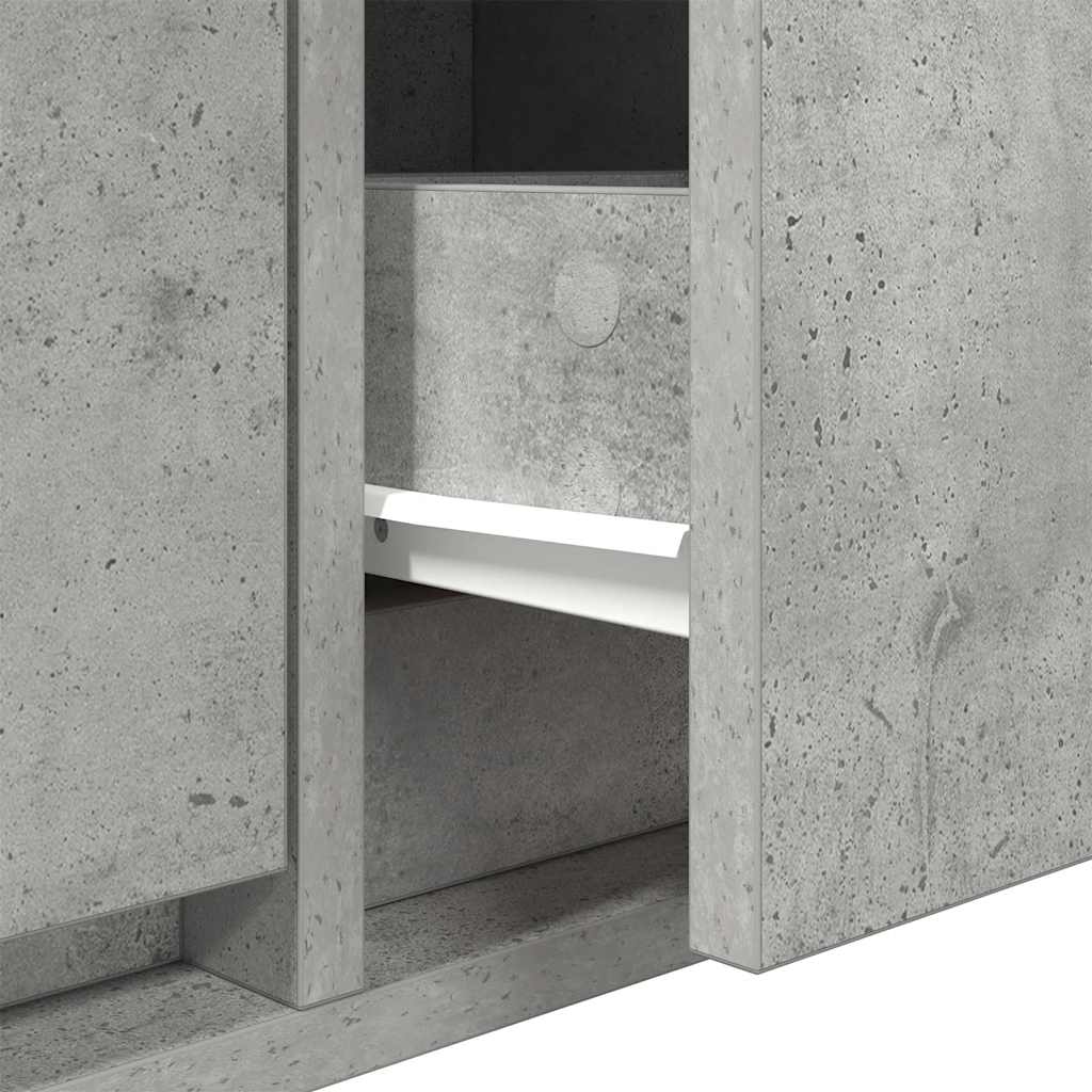 TV ormarić boja betona 760x31x25,5 cm od konstruiranog drva
