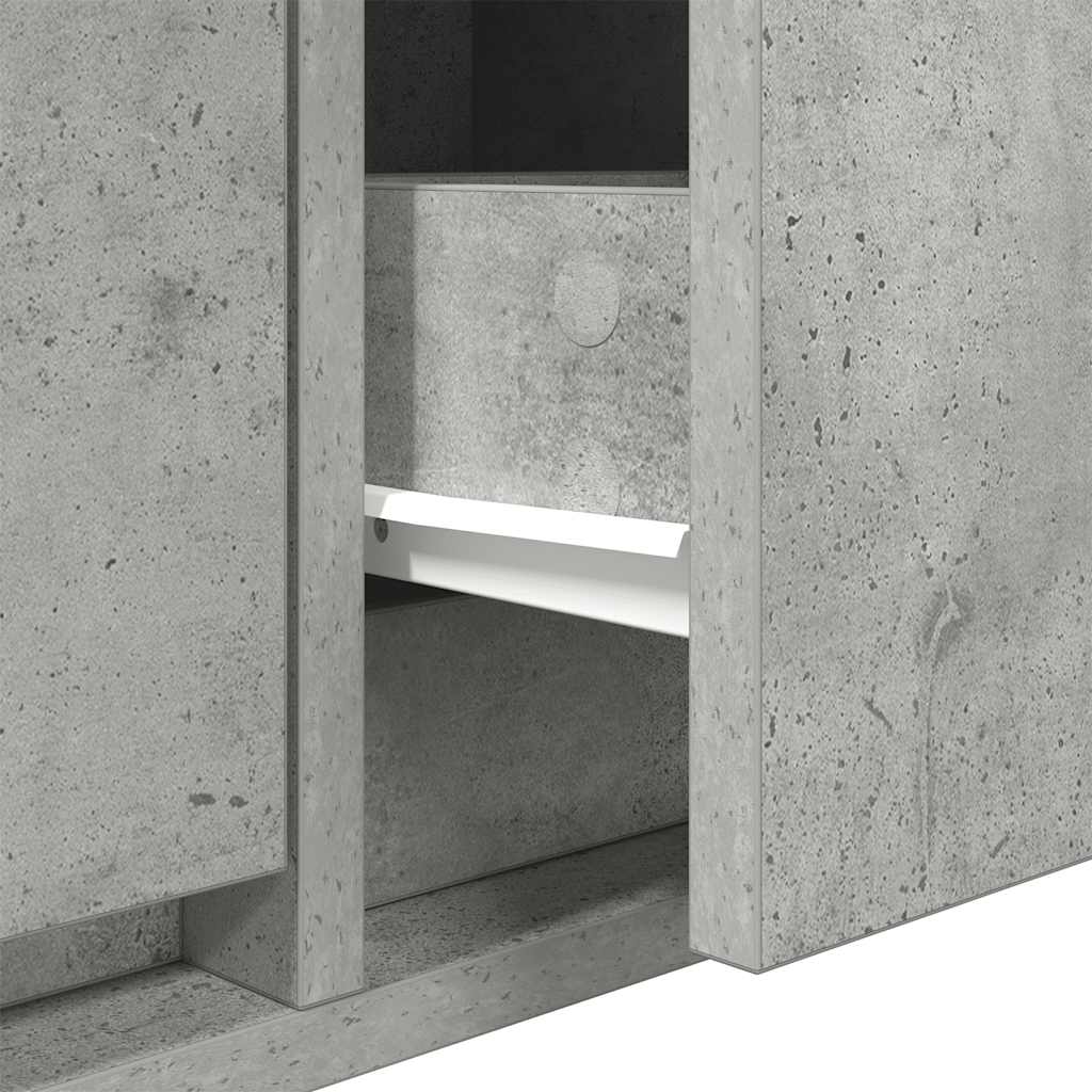 TV ormarići 2 kom boja betona 60x31x25,5 cm konstruirano drvo
