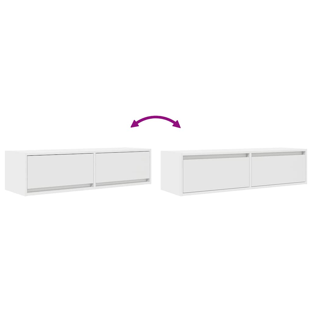 TV ormar s ladicama Bijelo 100 x 31 x 25,5 cm Konstruirano drvo