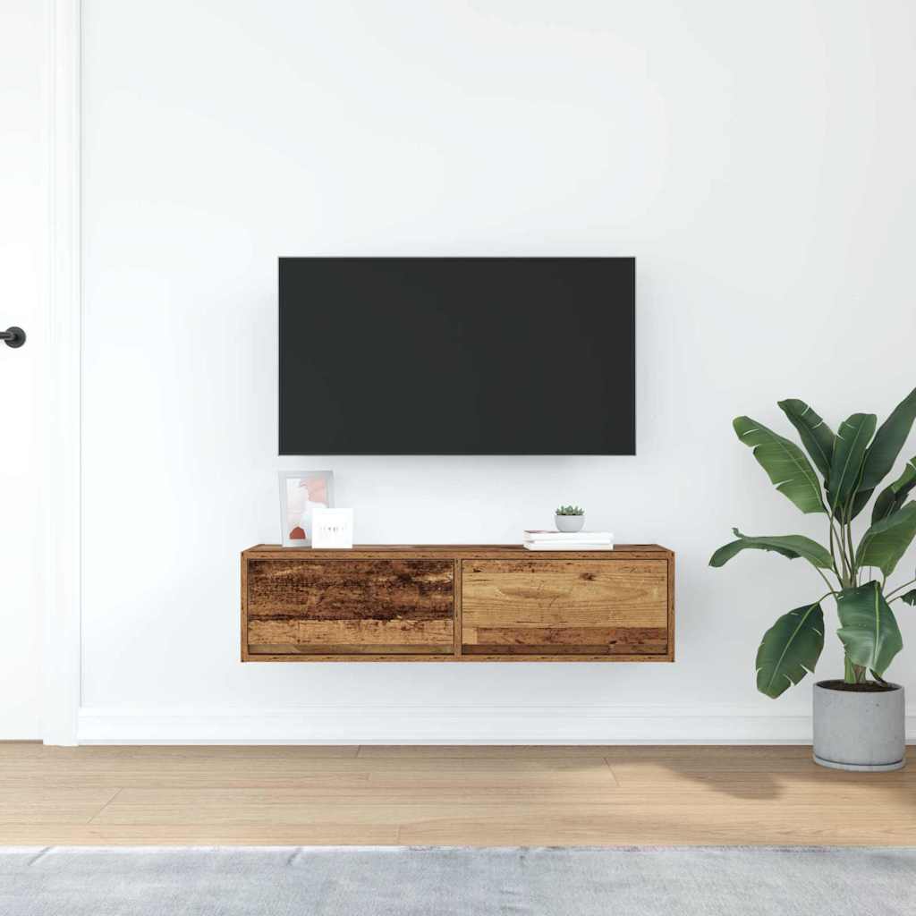 TV ormar Zidne Staro drvo 100 x 31 x 25,5 cm Konstruirano drvo
