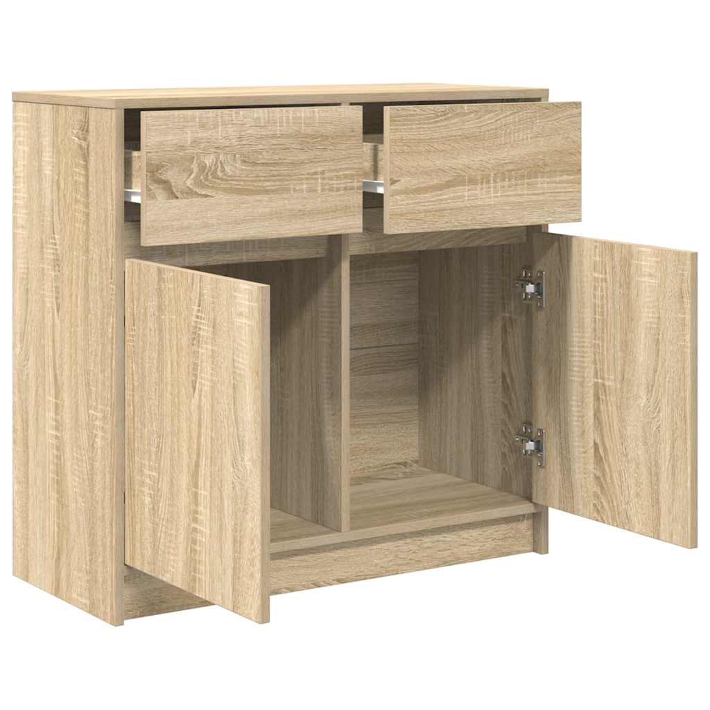Komoda s ladicama hrasta sonome 80x34x76 cm konstruirano drvo