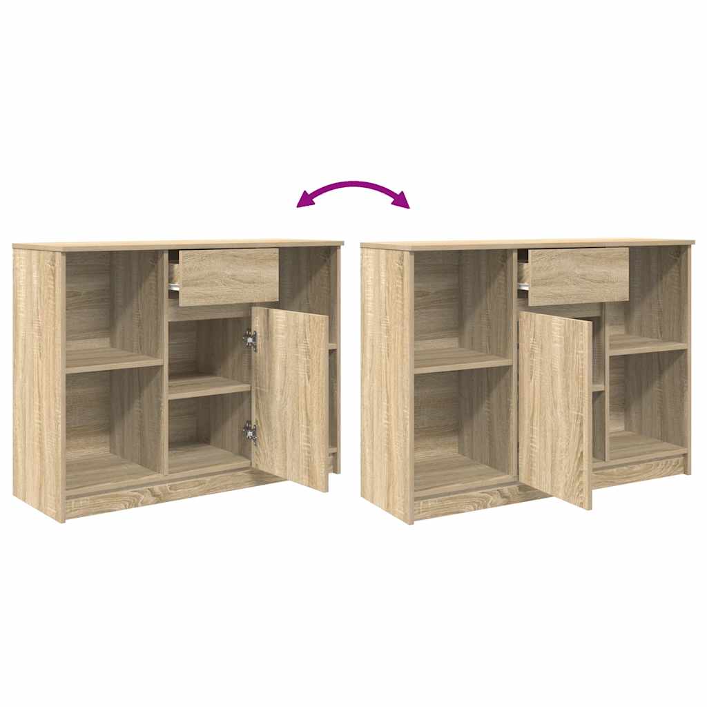 Komoda s ladicama hrasta sonome 101x35x76 cm konstruirano drvo