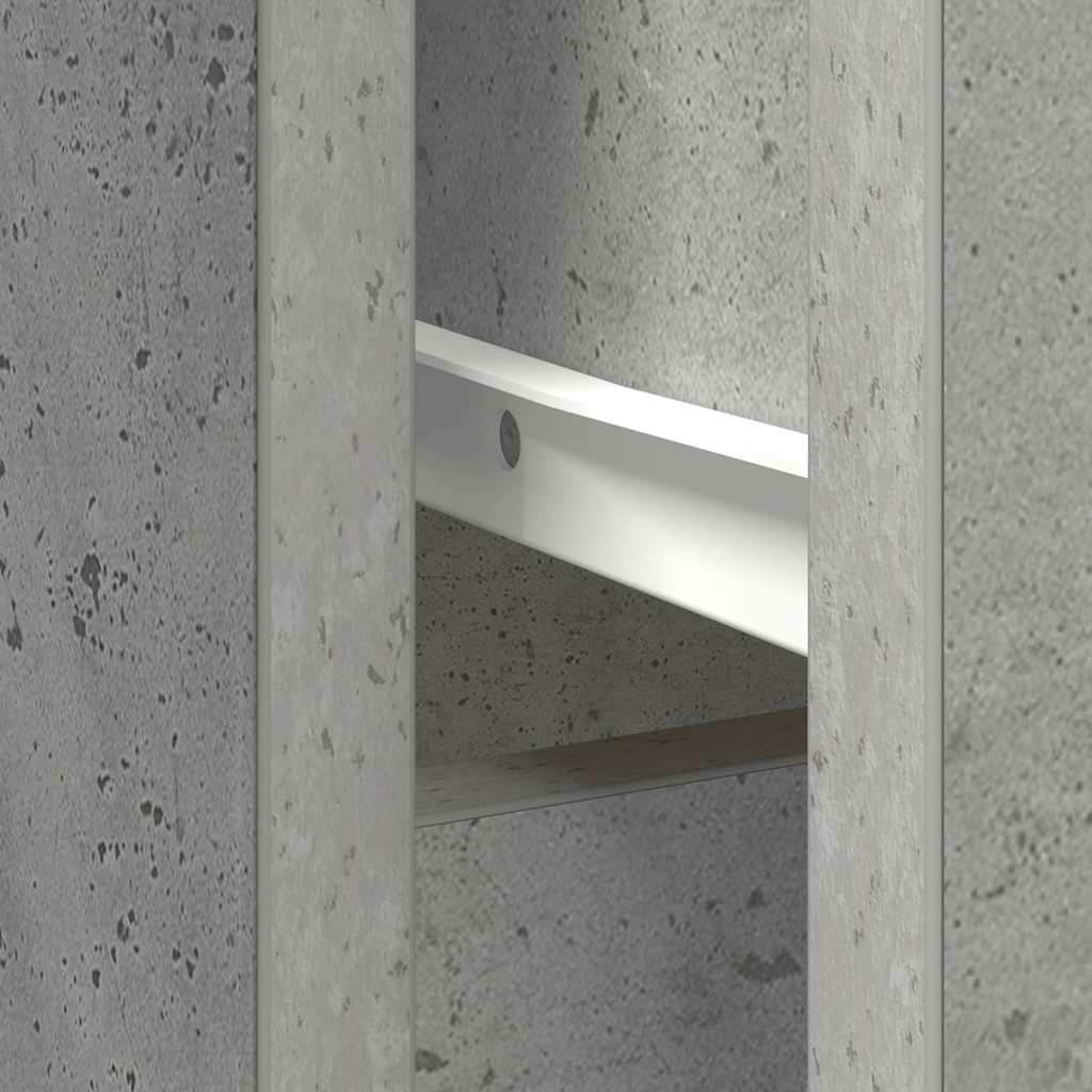 Komoda s ladicama beton siva 101x35x76 cm konstruirano drvo