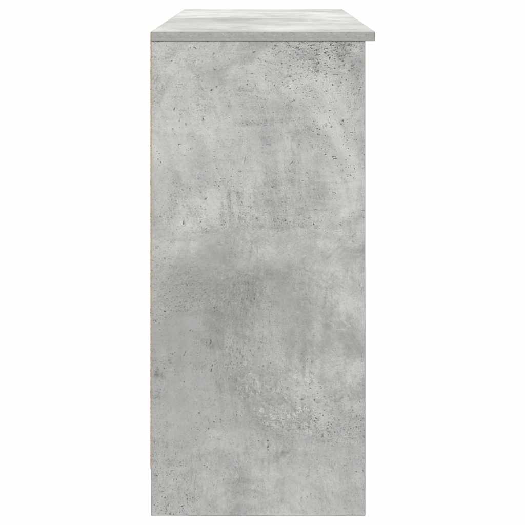 Komoda s ladicama beton siva 101x35x76 cm konstruirano drvo