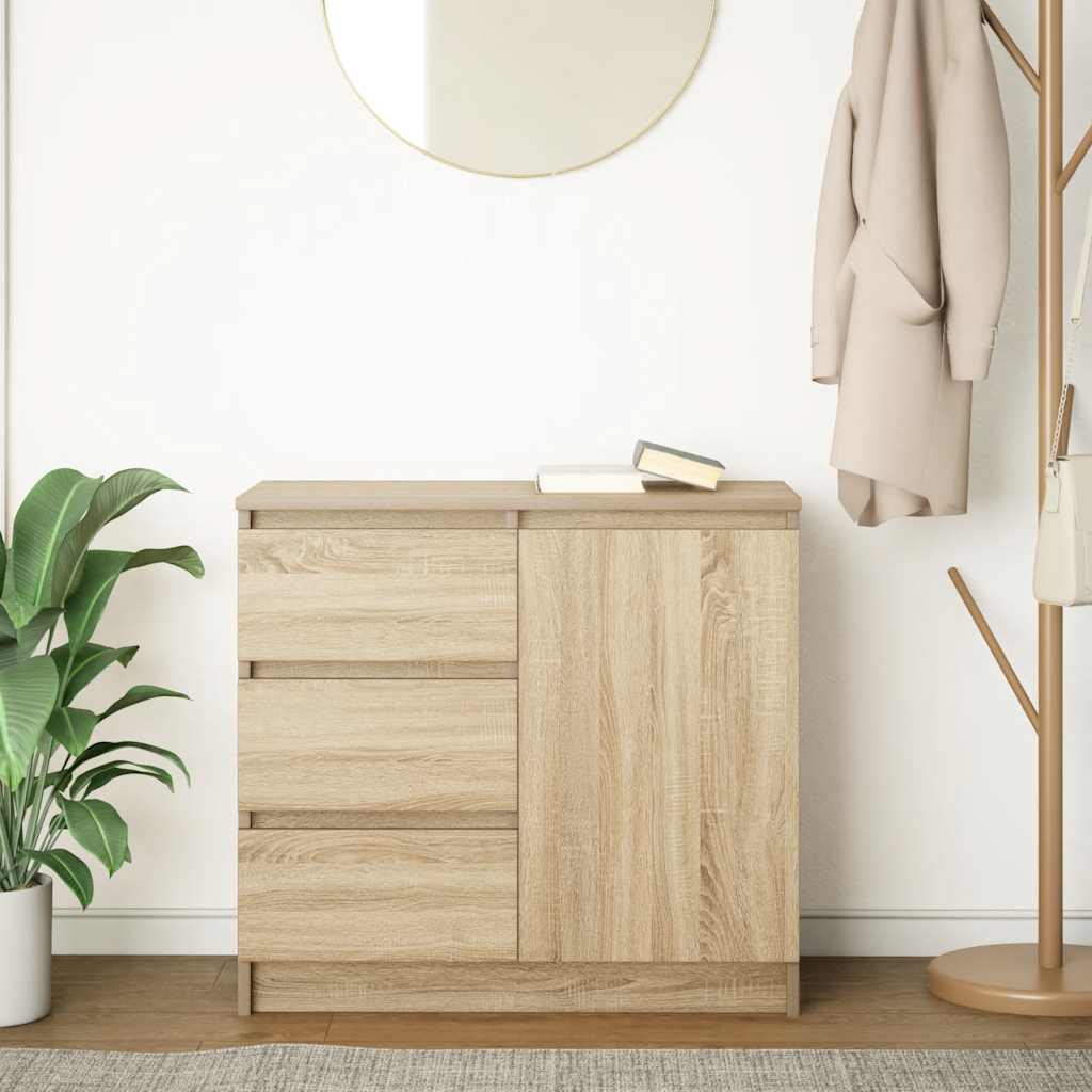Komoda s ladicama hrasta sonome 71x35x65 cm konstruirano drvo