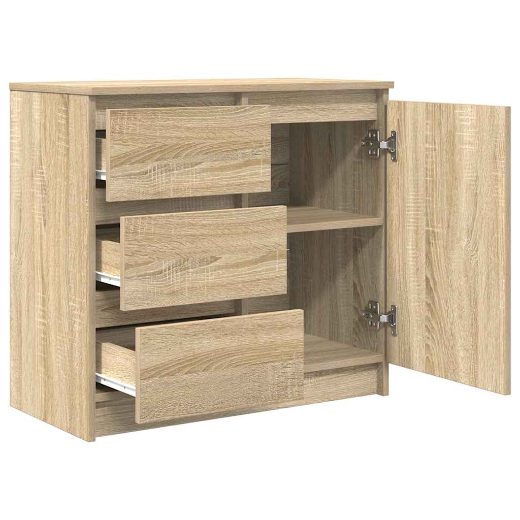 Komoda s ladicama hrasta sonome 71x35x65 cm konstruirano drvo
