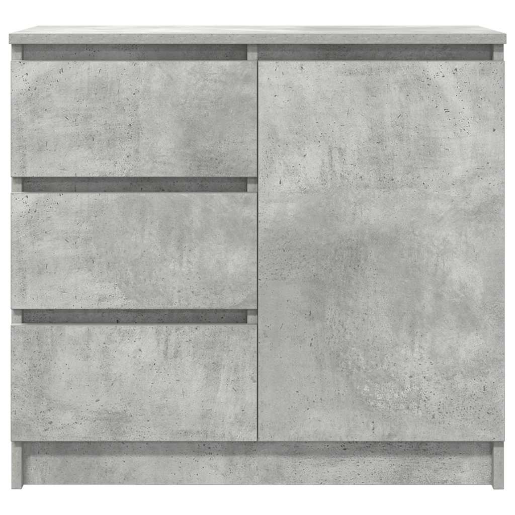 Komoda s ladicama beton siva 71x35x65 cm konstruirano drvo