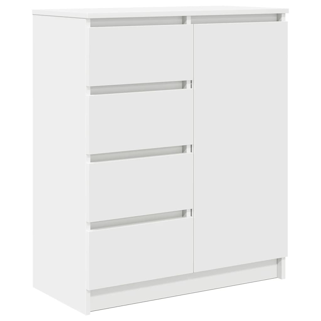 Komoda s ladicama bijela 71x35x84 cm izrađeno drvo