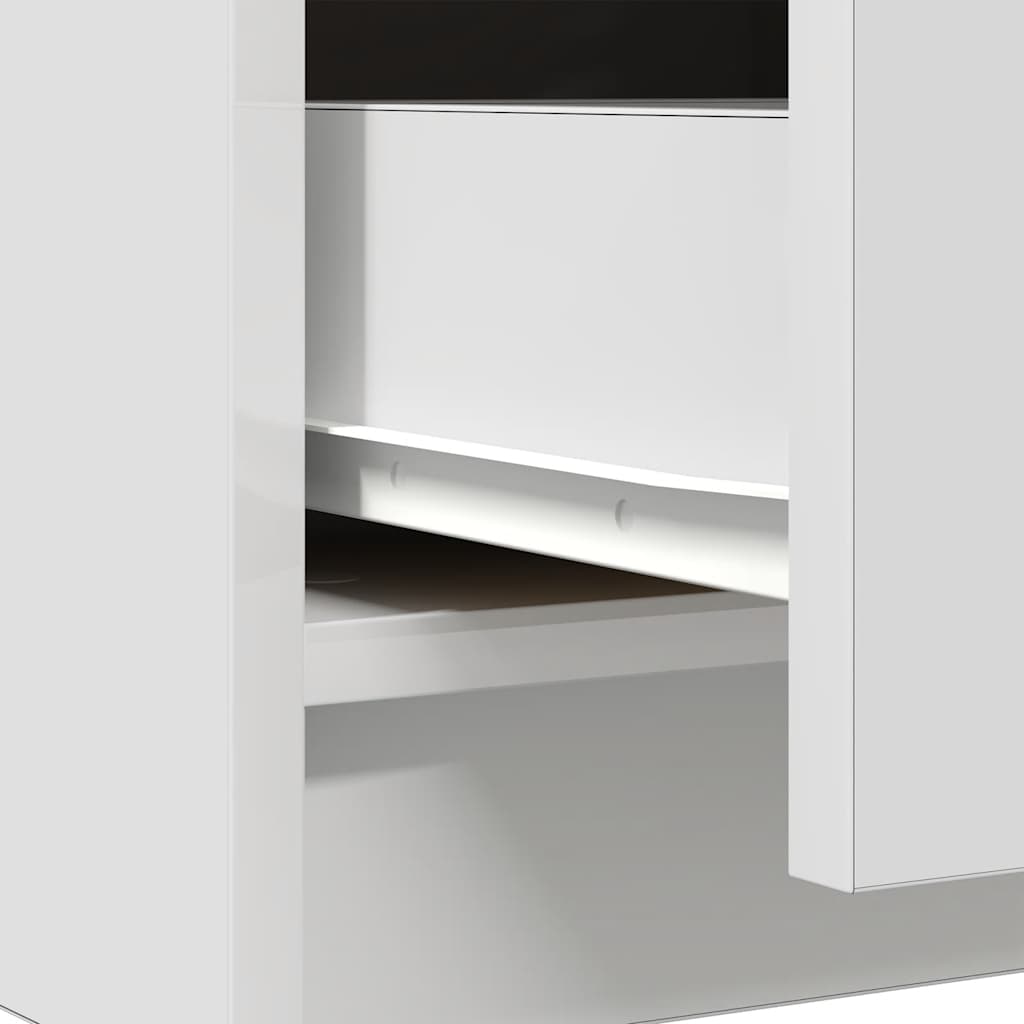 Komoda s ladicama bijela 71x35x84 cm izrađeno drvo