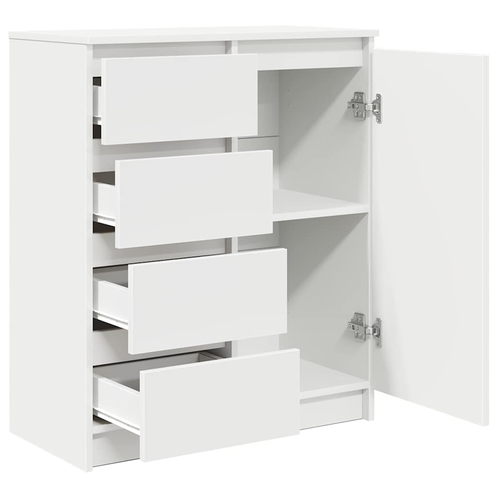 Komoda s ladicama bijela 71x35x84 cm izrađeno drvo