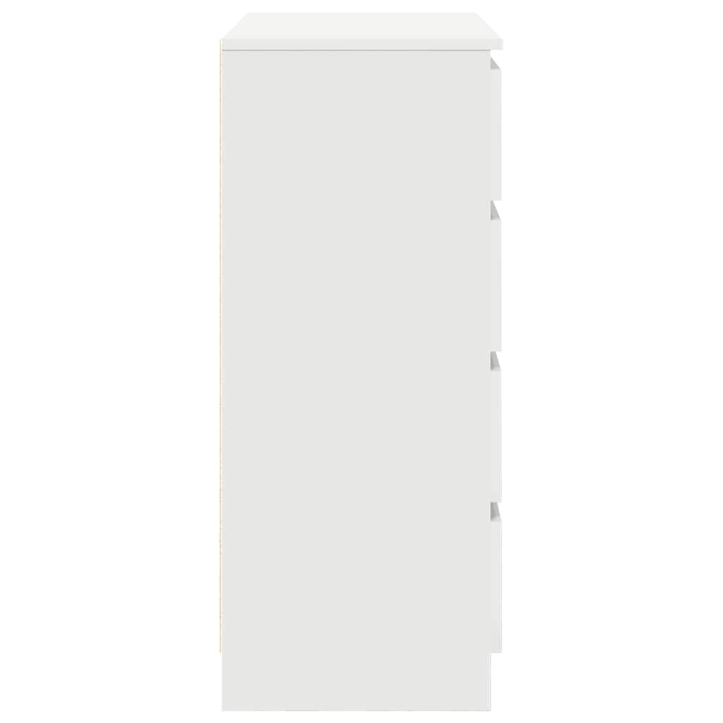 Komoda s ladicama bijela 71x35x84 cm izrađeno drvo