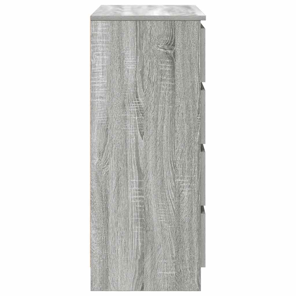 Komoda s ladicama siva Sonoma 71x35x84 cm izrađeno drvo